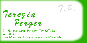 terezia perger business card